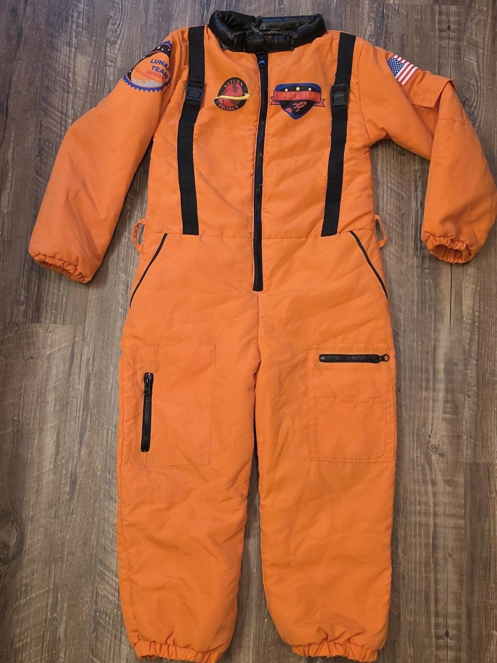 Kids Hallow’s Eve Orange Astronaut Space Suit Costume Jumpsuit – Size L (7)